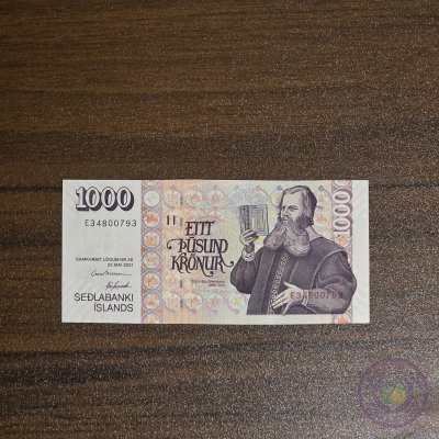آيسلندا 🇮🇸 ١٠٠٠ كرونا (٢٠٠١)