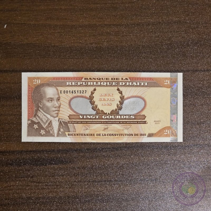 هايتي 🇭🇹 ٢٠ غورد (٢٠٠١)