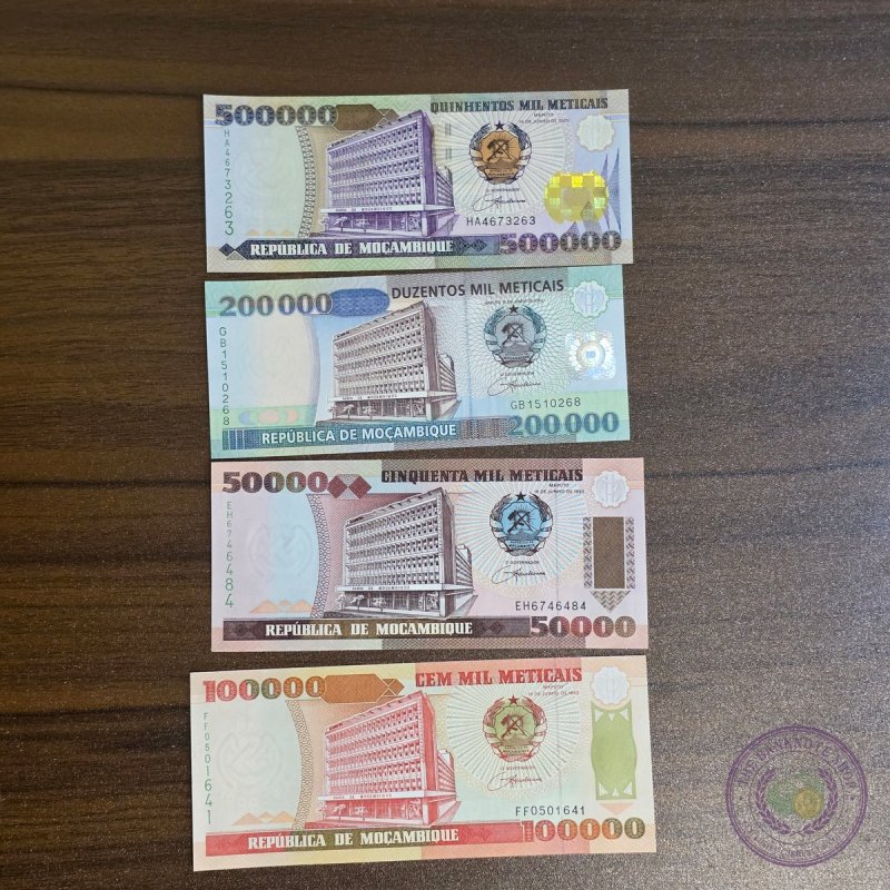 موزمبيق 🇲🇿 مجموعة الأوراق النقدية (الحديثة)