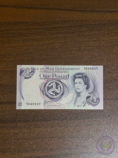 جزيرة مان 🇮🇲 ١ جنيه إسترليني 1991