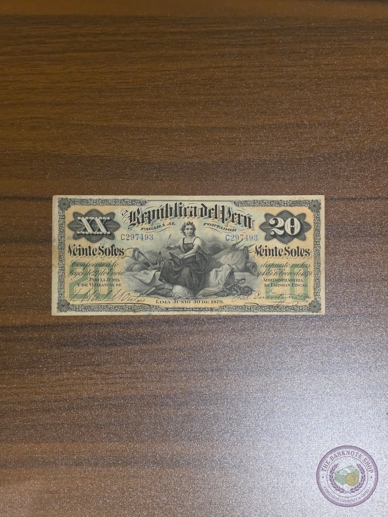 بيرو 🇵🇪 20 سول 1879