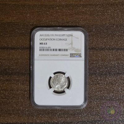 Egypt 2 Piastres (1917) NGC 63